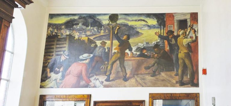 The mural in the Aurora Post Office. SUBMITTED PHOTO