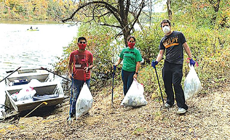 Despite the pandemic volunteers collected 115 bags of garbage at Great Parks. SUBMITTED PHOTO