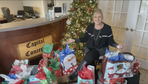 Sandy Davis and other members of the Harrison Community provided toys and meals for 36 children and 16 families in Harrison and surrounding area.  Submitted Photo from Facebook