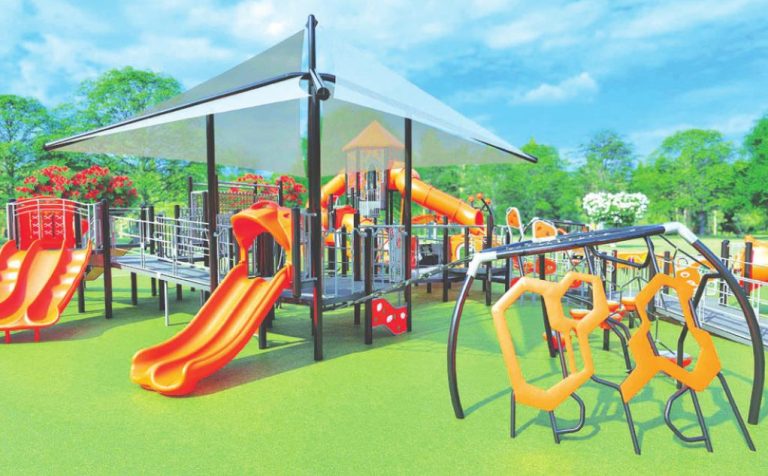 An artist rendering of what the new Arch Street Park playground equipment will look like. SUBMITTED PHOTO