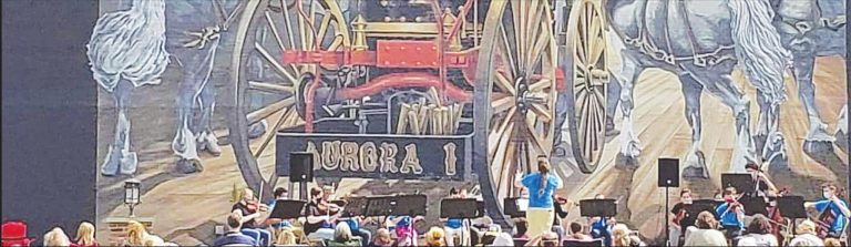 The Southeast Indiana Youth Orchestra performs at Gabbard Park in Aurora. SUBMITTED PHOTO