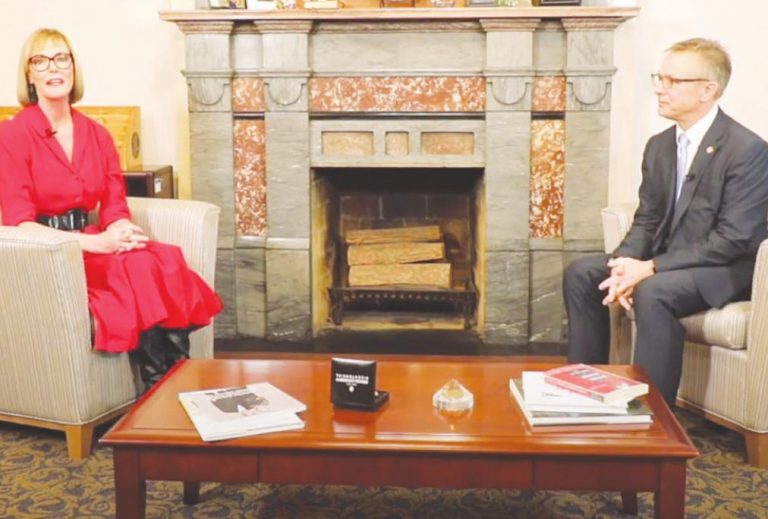 Lt. Gov. Suzanne Crouch and State Sen. Jeff Raatz (R-Richmond). SUBMITTED PHOTO