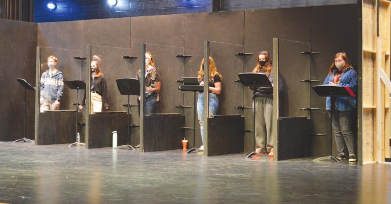 The Harrison High School Drama Club found a unique way to safely perform its spring production. HALIE BARGER/THE HARRISON-PRESS