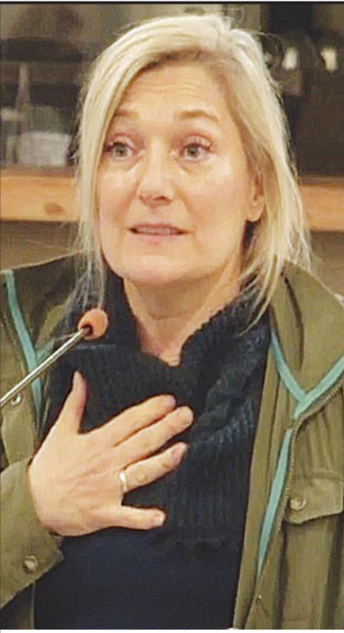 Tammy Knock expressed her concern for the proposed men’s home at the BZA meeting on Jan. 27. PHOTO FROM MEETING RECORDING