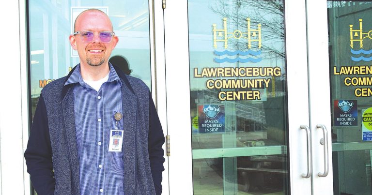 Richard Richardson, the former Lawrenceburg clerk/treasurer, who grew up in the city, is the new director of the city’s community center. He took over in February. PHOTO BY MARC EMRAL