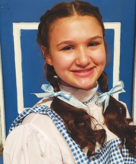 Chloe Stewart plays Dorothy in the Sunman Dearborn Middle School production of “The Magical Land of Oz.” SUBMITTED PHOTO