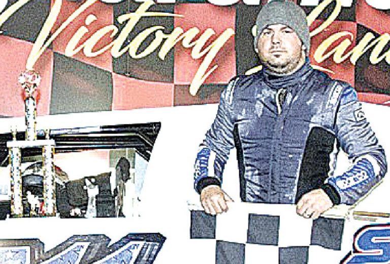 David Spille of Harrison won the UMP Modified division race at Lawrenceburg Speedway April 17. SUBMITTED PHOTO