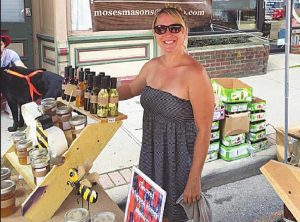 Crissy Wegman has her own booth at the Historic Harrison Community Market which will be back this year. SUBMITTED PHOTO