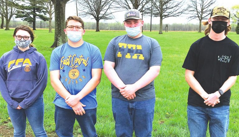 From left, Elizabeth Stout, Heath Doll, Bradley Kolb and James Bulach SUBMITTED PHOTO