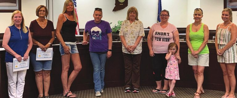 Some of the contestants in this year’s Biggest Loser contest in Rising Sun. SUBMITTED PHOTOS