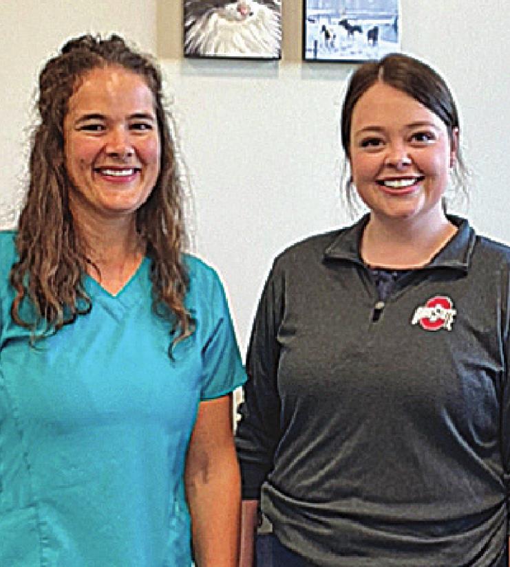 Dr. Rachel Low and Dr. Sarah Gutman are excited about their career in their new office. BETH TERRILL/THE RECORDER & NEWS