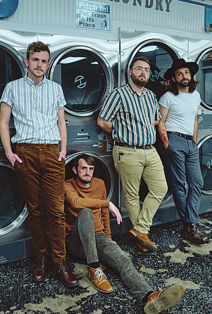 My Brother’s Keeper are, from left, Titus Luckhaupt, Joshua Luckhaupt, Wyatt “Sawmill” Murray, and Benjamin Luckhaupt. The band’s new album “Suburban Cowboy” will be released June 18. SUBMITTED PHOTO