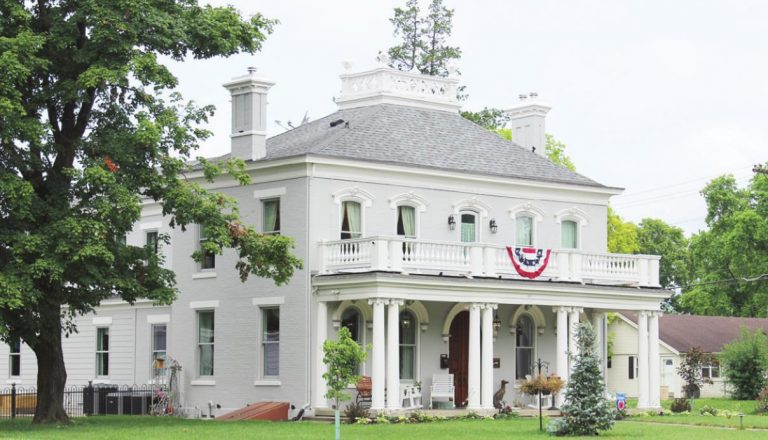 Jim and Nancy have restored the Cook Mansion on Ridge Avenue in Greendale. MATT POPOVICH/THE JOURNAL-PRESS