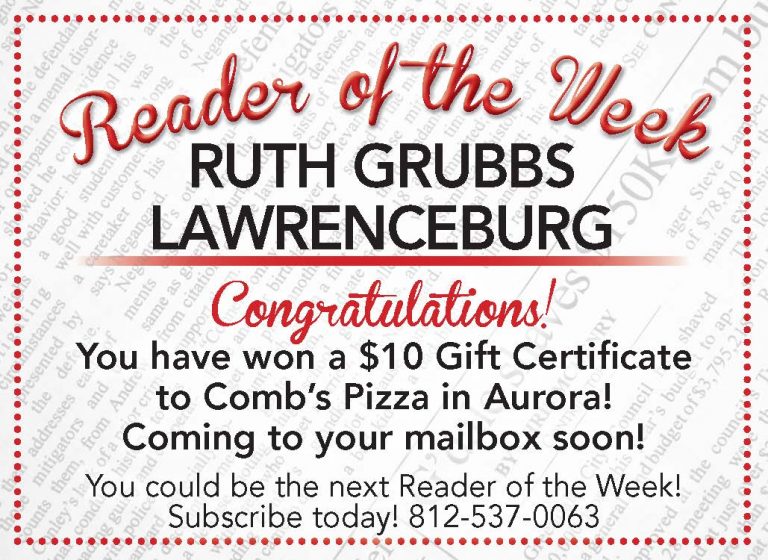 reader of the week 8-10-21