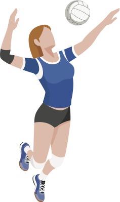 Volleyball Spiker Logo