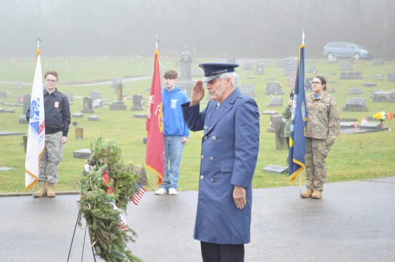 Harrison wreath laying