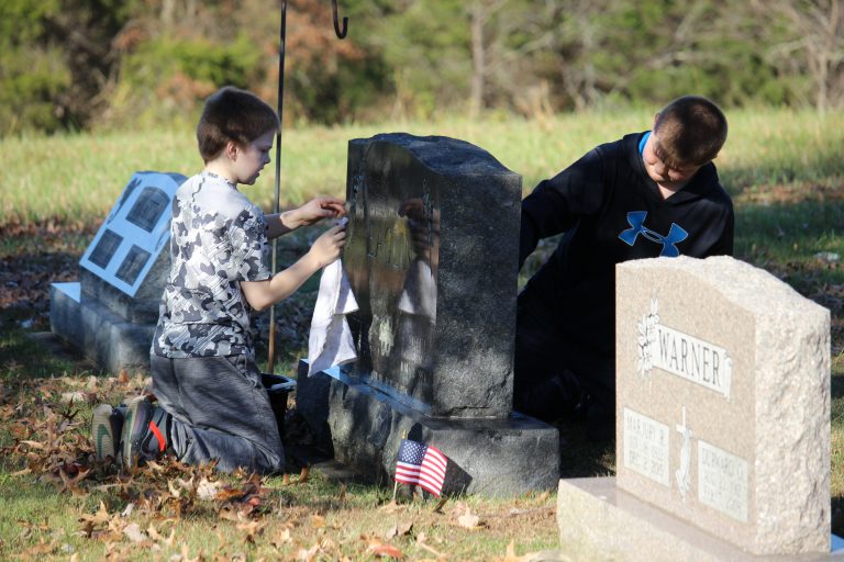 grave cleaning