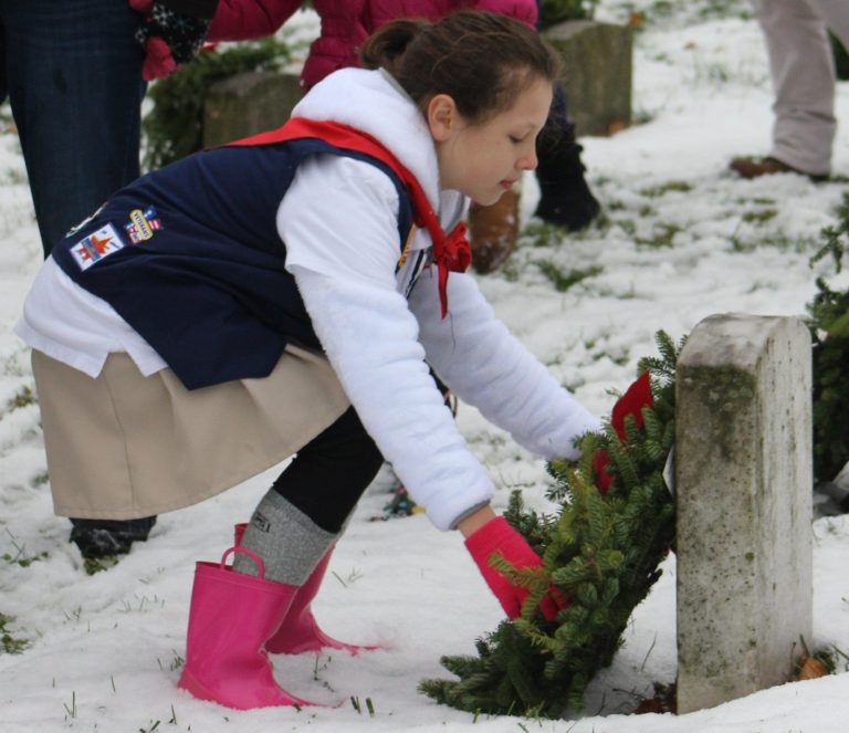 wreath laying