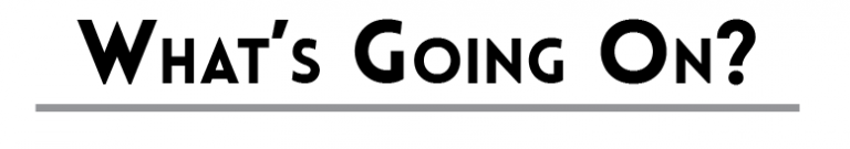 what's goig on
