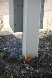smoking post
